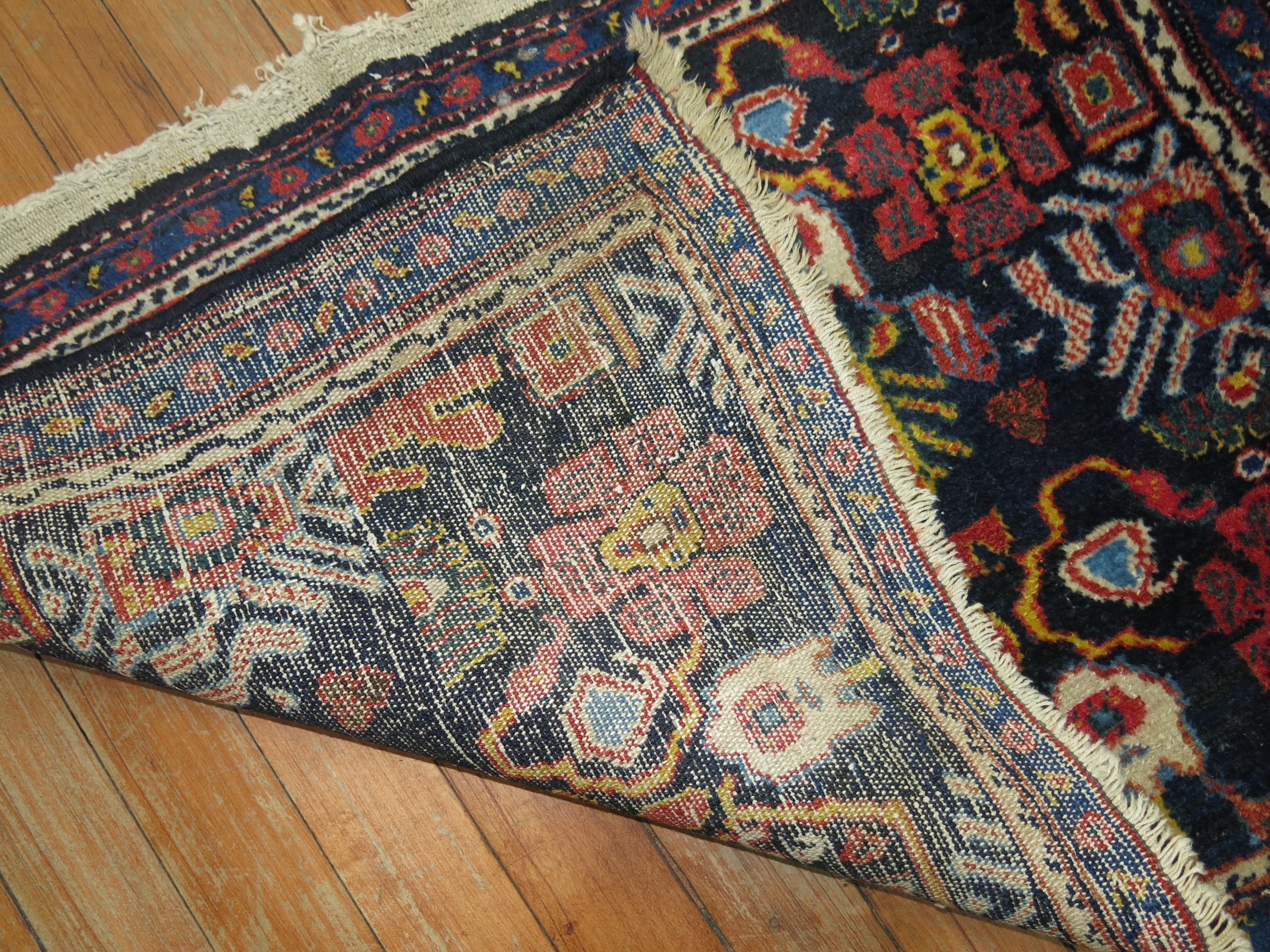 American Colonial Antique Persian Senneh Rug Mat