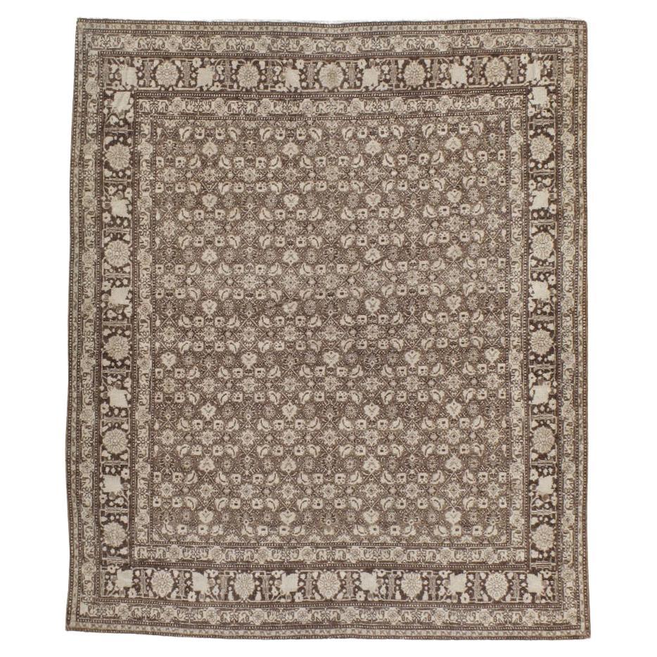 Antiker persischer Senneh-Tabriz-Teppich im Angebot