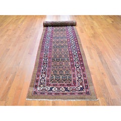 Antique Persian Serab Camel Hair Full Pile Exc Cond Handmade Wool XL Runner Rug