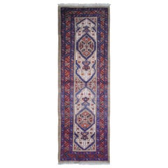 Antiker handgeknüpfter antiker persischer Teppich aus Wolle mit geometrischem Muster, Serabäum, Kamelhaar und Galley