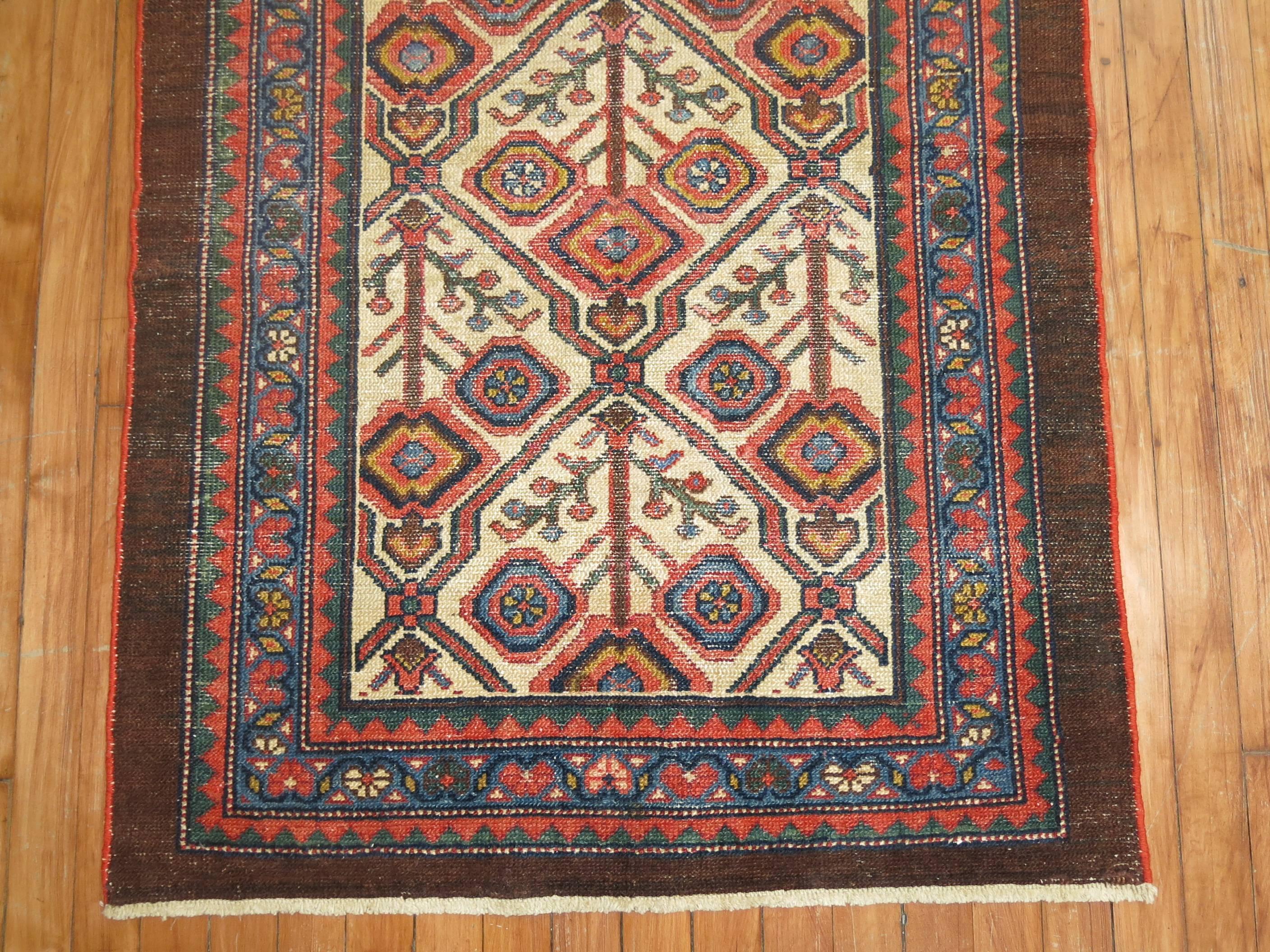 An early 20th century Persian Serab mat.