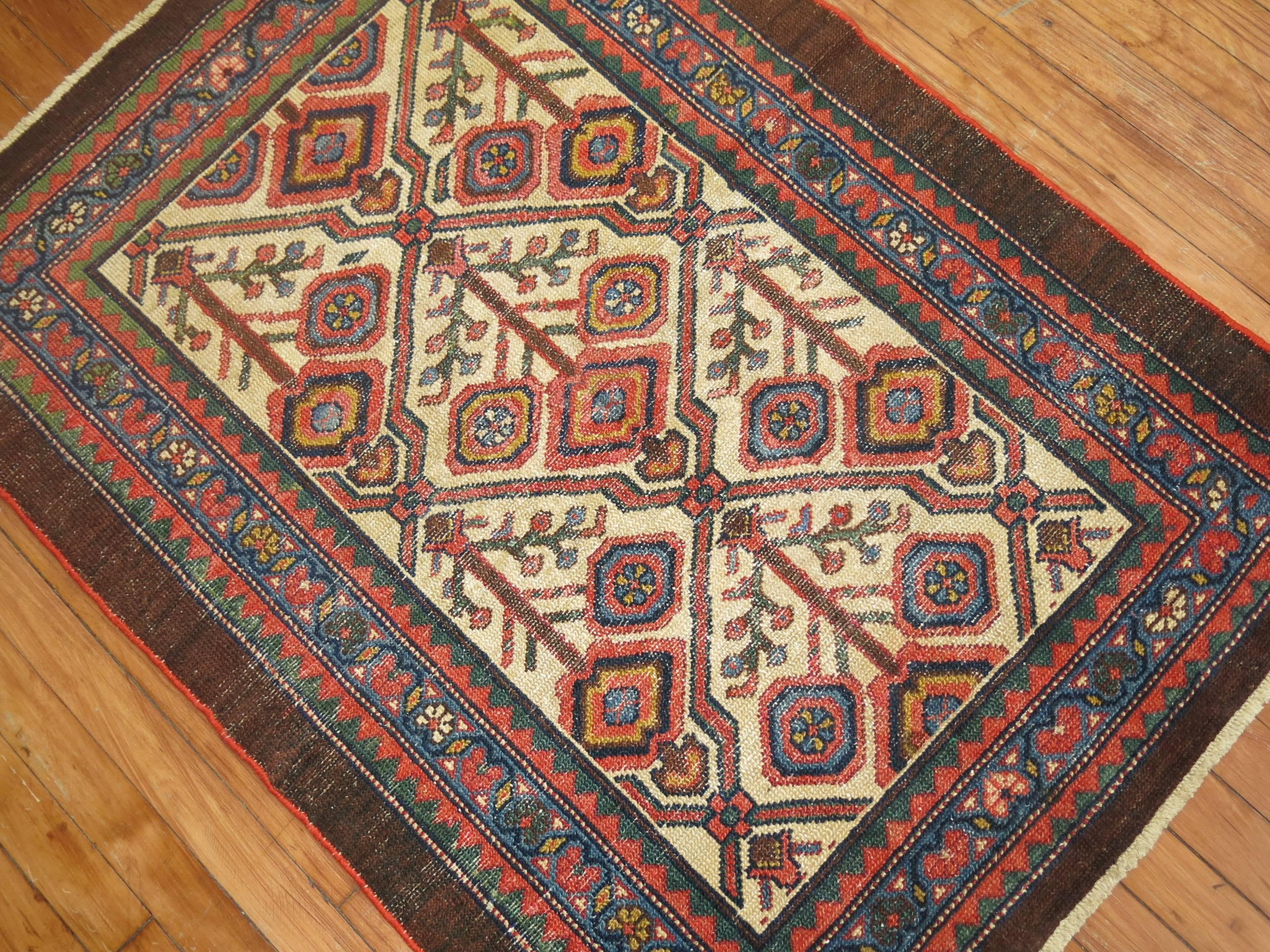 Tribal Antique Persian Serab Decorative Rug Mat