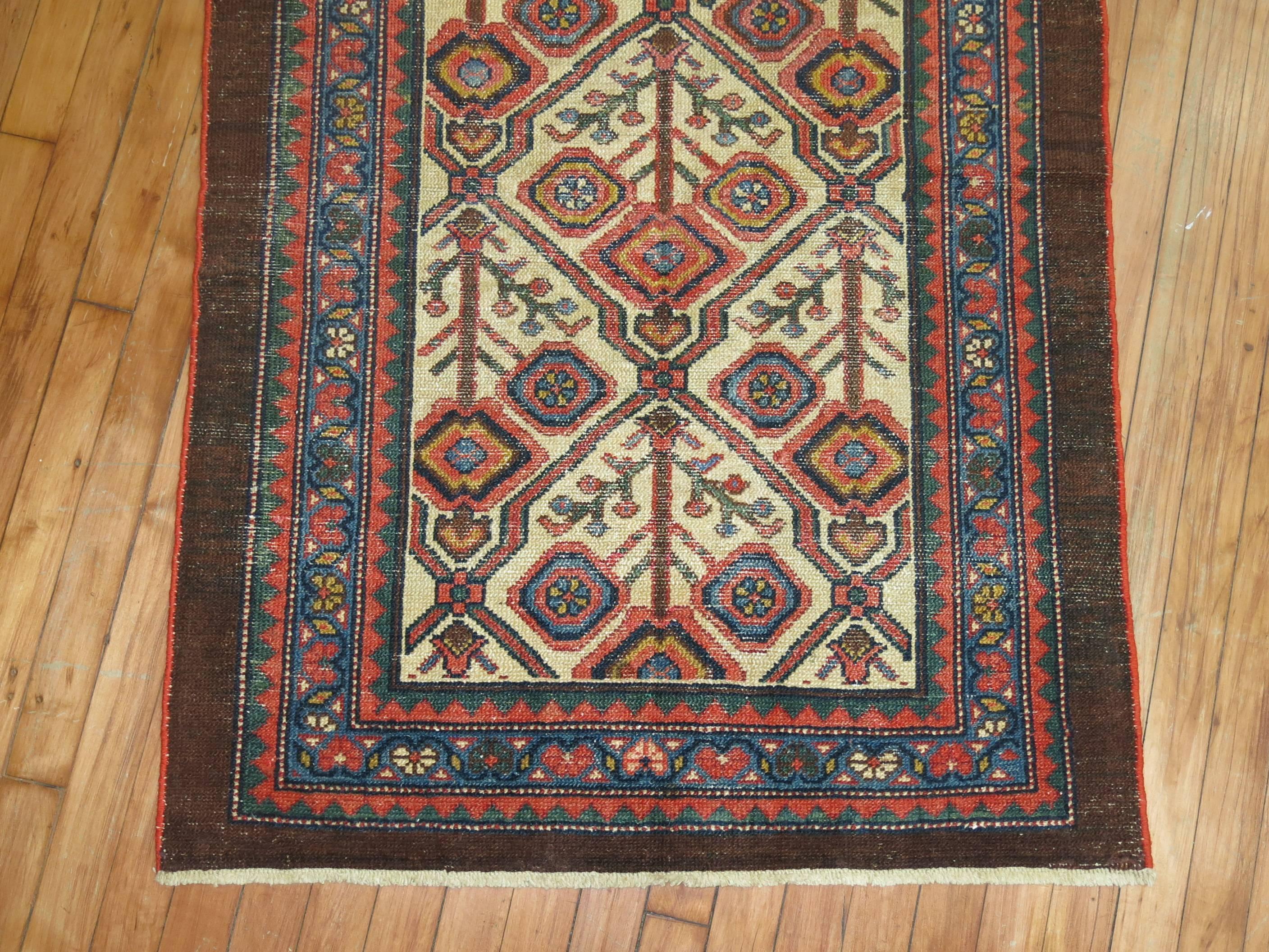 20th Century Antique Persian Serab Decorative Rug Mat