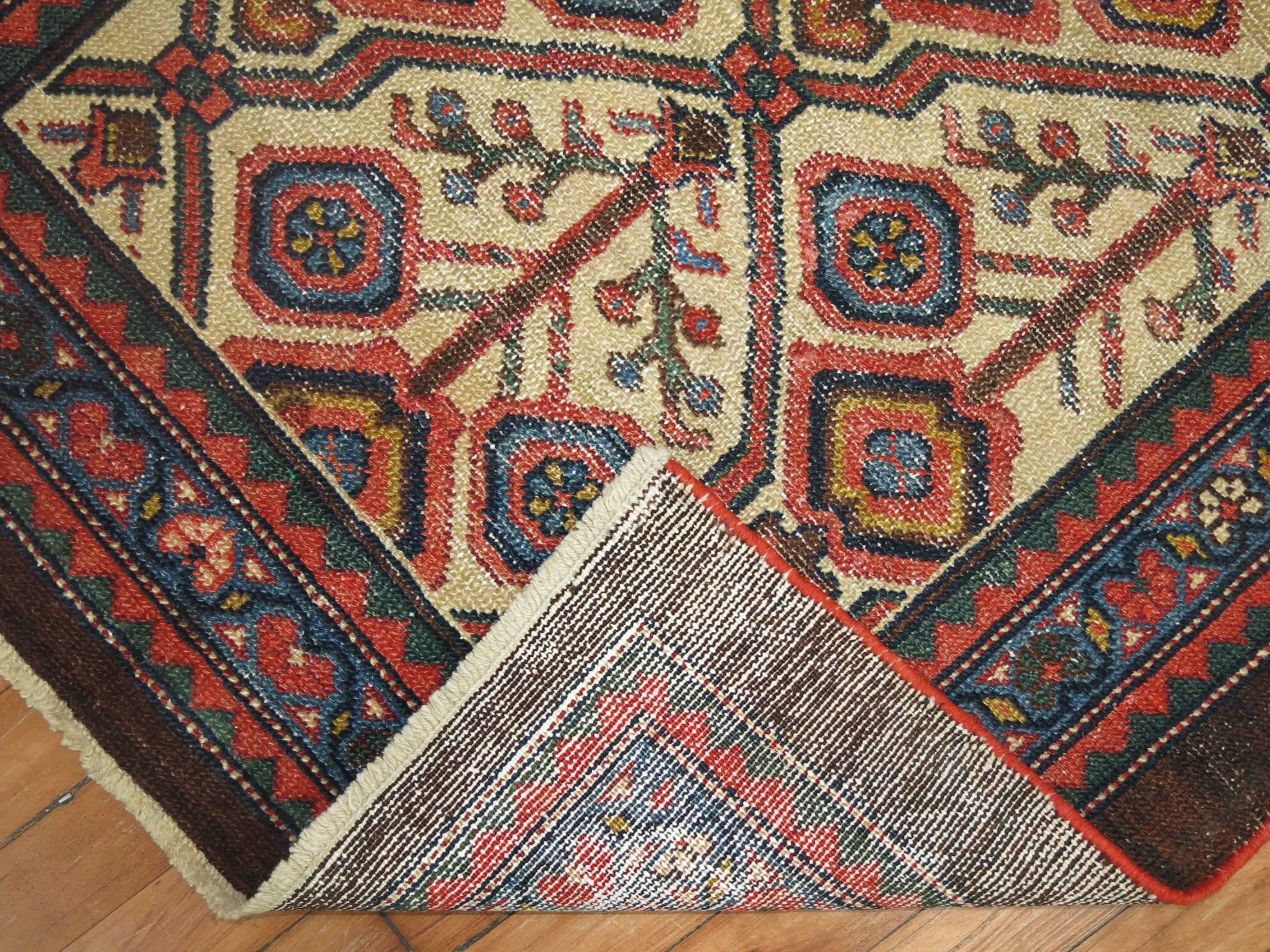 Wool Antique Persian Serab Decorative Rug Mat