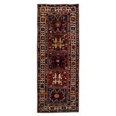 Antique Persian Serab Handmade Allover Designed Red Wool Runner