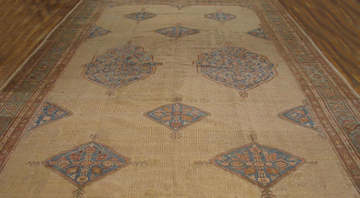 Hand-Knotted Late 19th Century Persian Serab Carpet ( 11'6