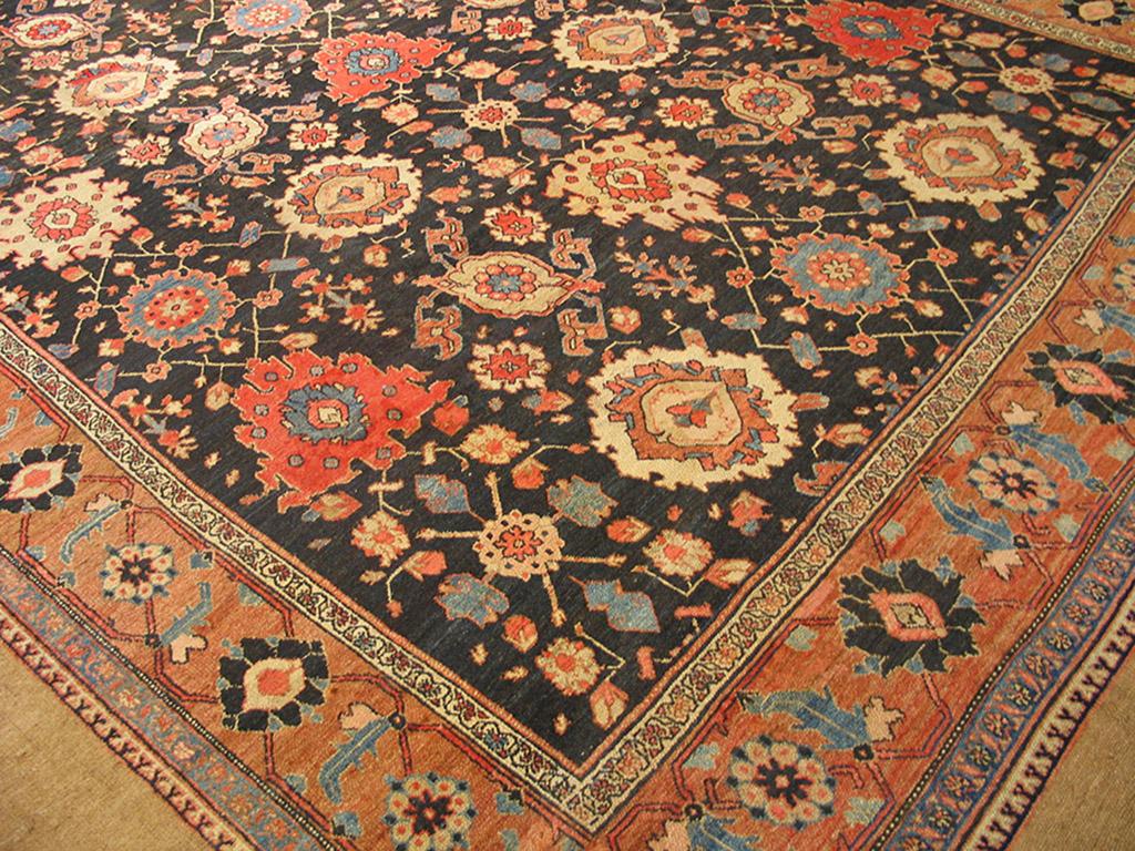 Antique Persian Serab rug, size: 12'0
