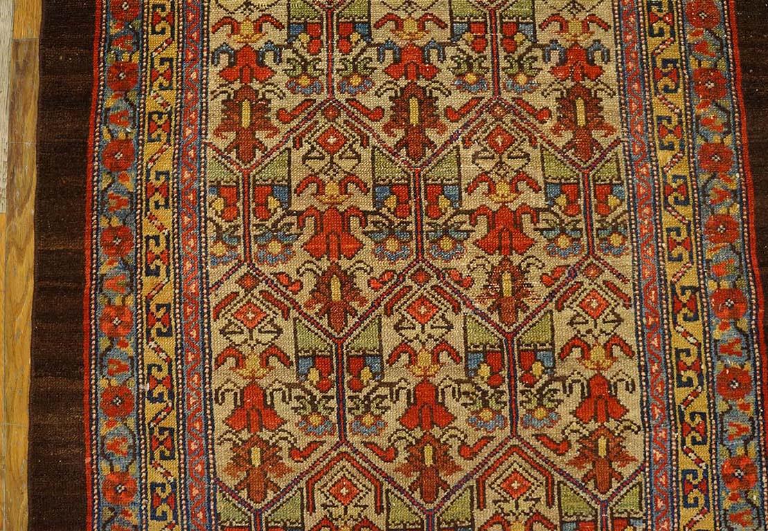 Antique Persian Serab Rug 3' 2'' x 3' 9'' For Sale 1