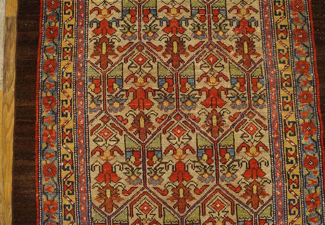 Antique Persian Serab Rug 3' 2'' x 3' 9'' For Sale 2