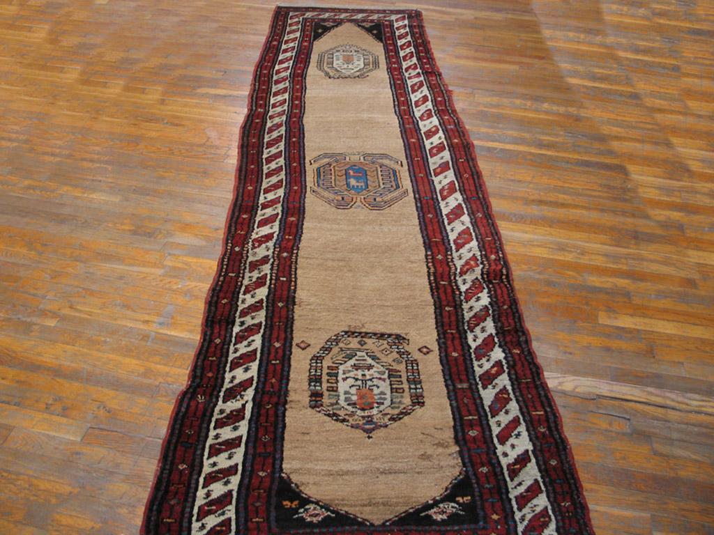 Hand-Knotted Early 20th Century Persian Serab Carpet ( 3' x 12'3