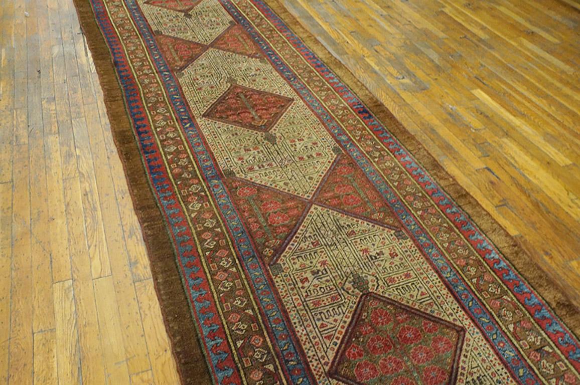 Hand-Knotted Antique Persian Serab Rug 3' 10