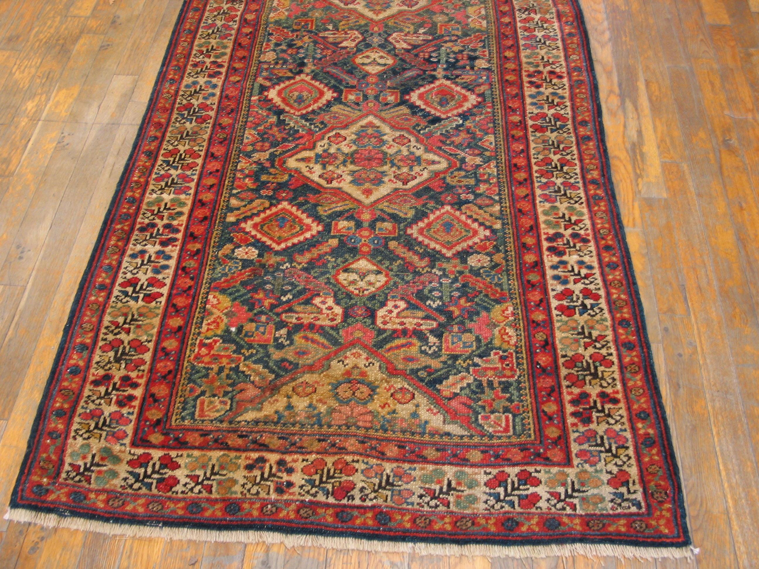 Wool Antique Persian Serab Rug For Sale
