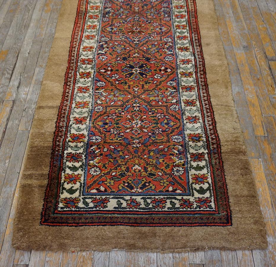 Hand-Knotted Antique Persian Serab Rug 3'2