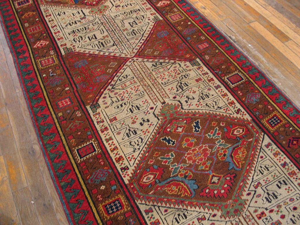 Late 19th Century 19th Century N.W. Persian Serab Carpet ( 3'3