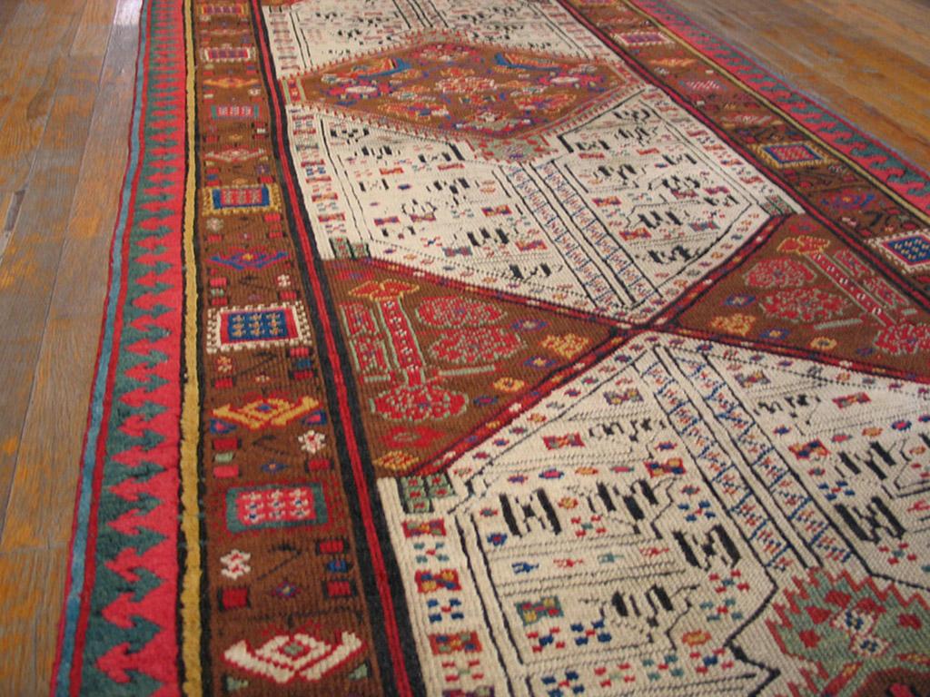 Wool 19th Century N.W. Persian Serab Carpet ( 3'3