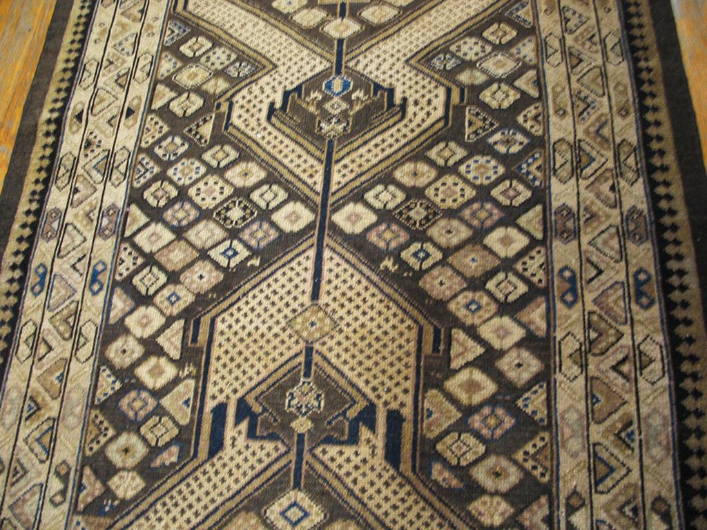 Hand-Knotted Late 19th Century Persian Serab Carpet ( 3'5