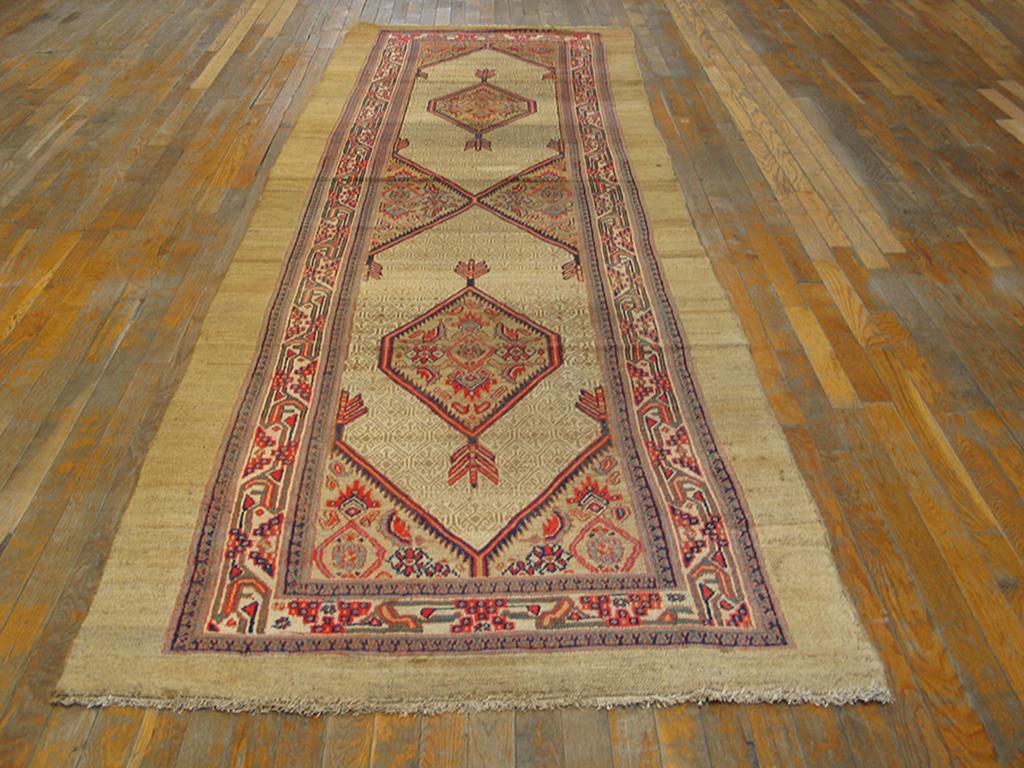 Perse Tapis persan à poils de chameau du début du 20e siècle ( 3'6