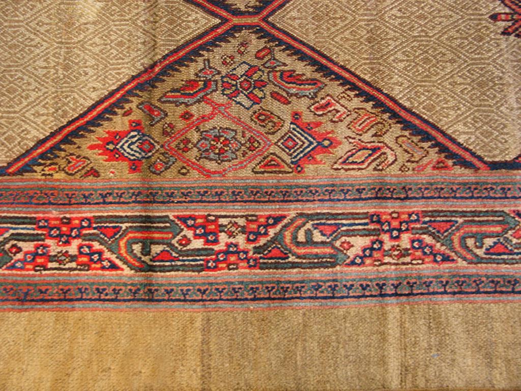 Tapis persan à poils de chameau du début du 20e siècle ( 3'6