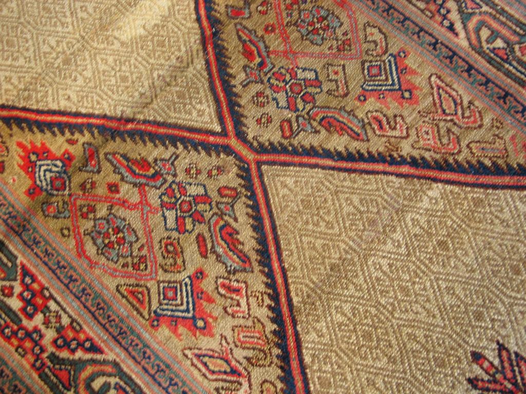 Début du 20ème siècle Tapis persan à poils de chameau du début du 20e siècle ( 3'6