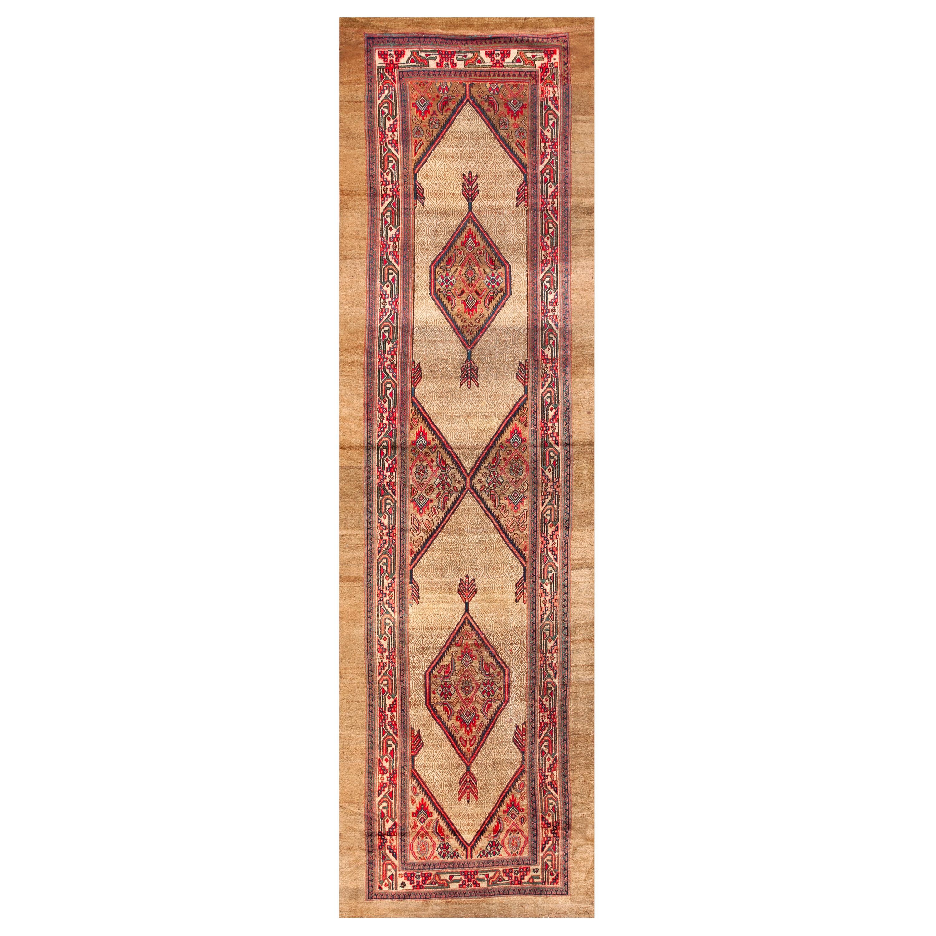 Early 20th Century Persian Camel Hair Serab Carpet ( 3'6" x 12'3" - 107 x 373 )