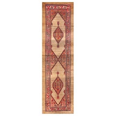 Antique Early 20th Century Persian Camel Hair Serab Carpet ( 3'6" x 12'3" - 107 x 373 )