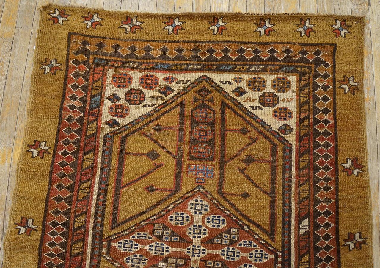 Late 19th Century NW Persian Serab Carpet ( 3' 7