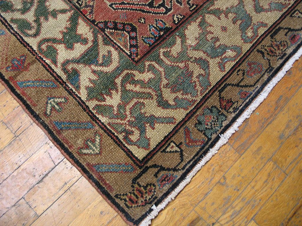 Hand-Knotted Antique Persian Serab Rug For Sale