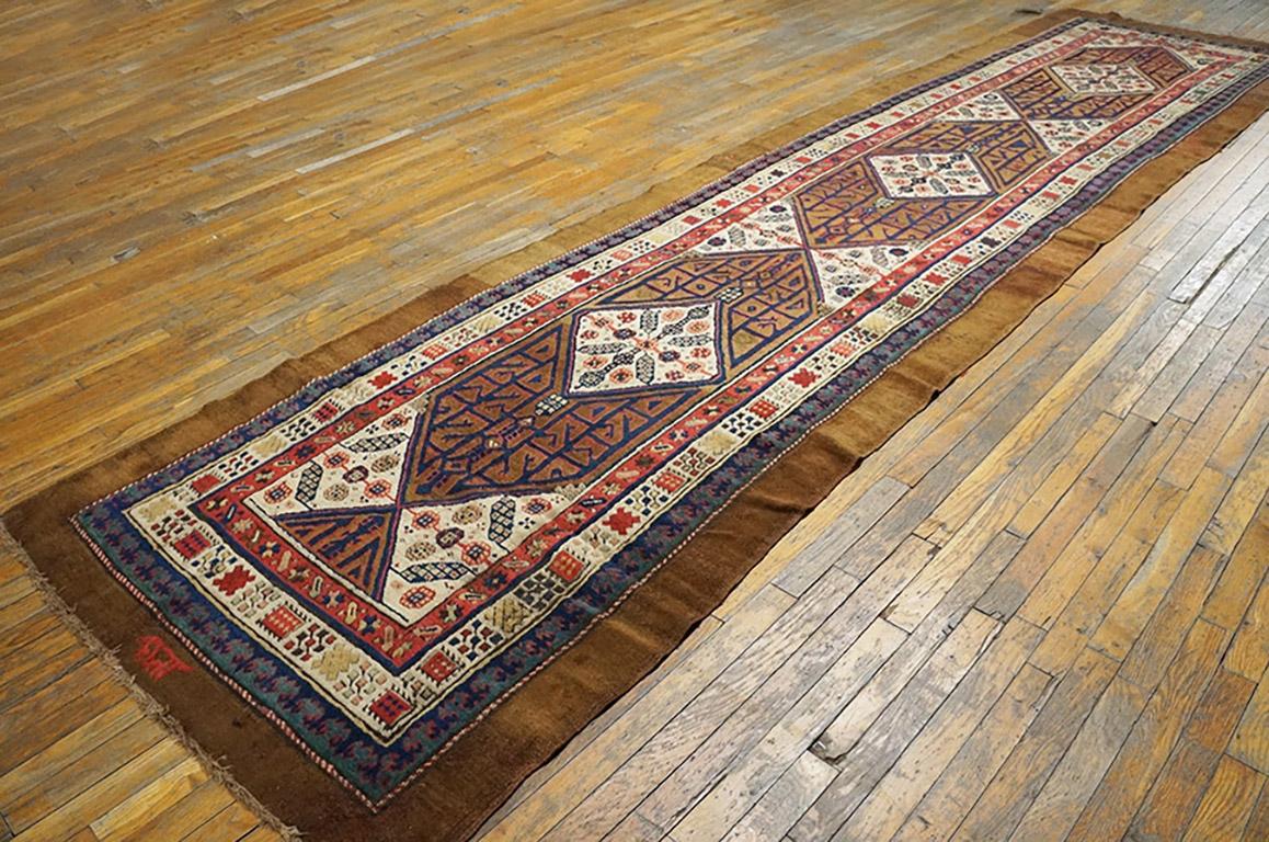 Hand-Knotted Antique Persian Serab Rug 4' 0