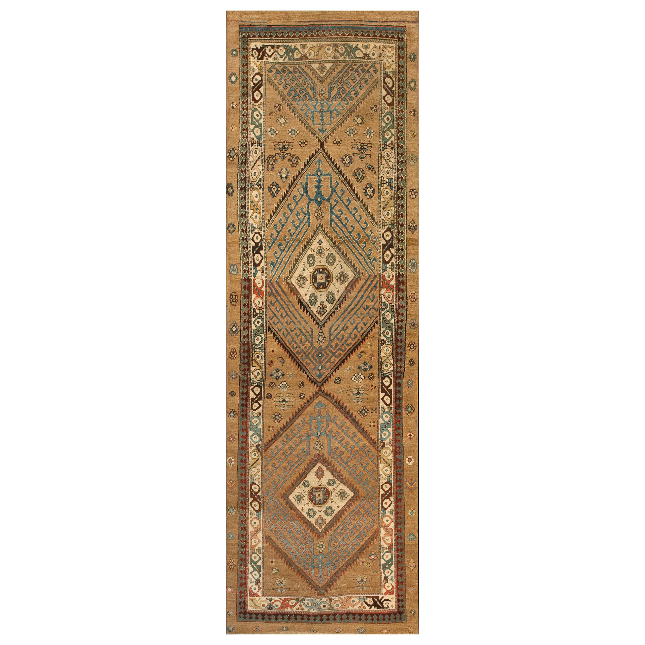 Late 19th Century N.W. Persian Serab Runner Carpet ( 3'3" x 10'4" - 99 x 315 ) For Sale