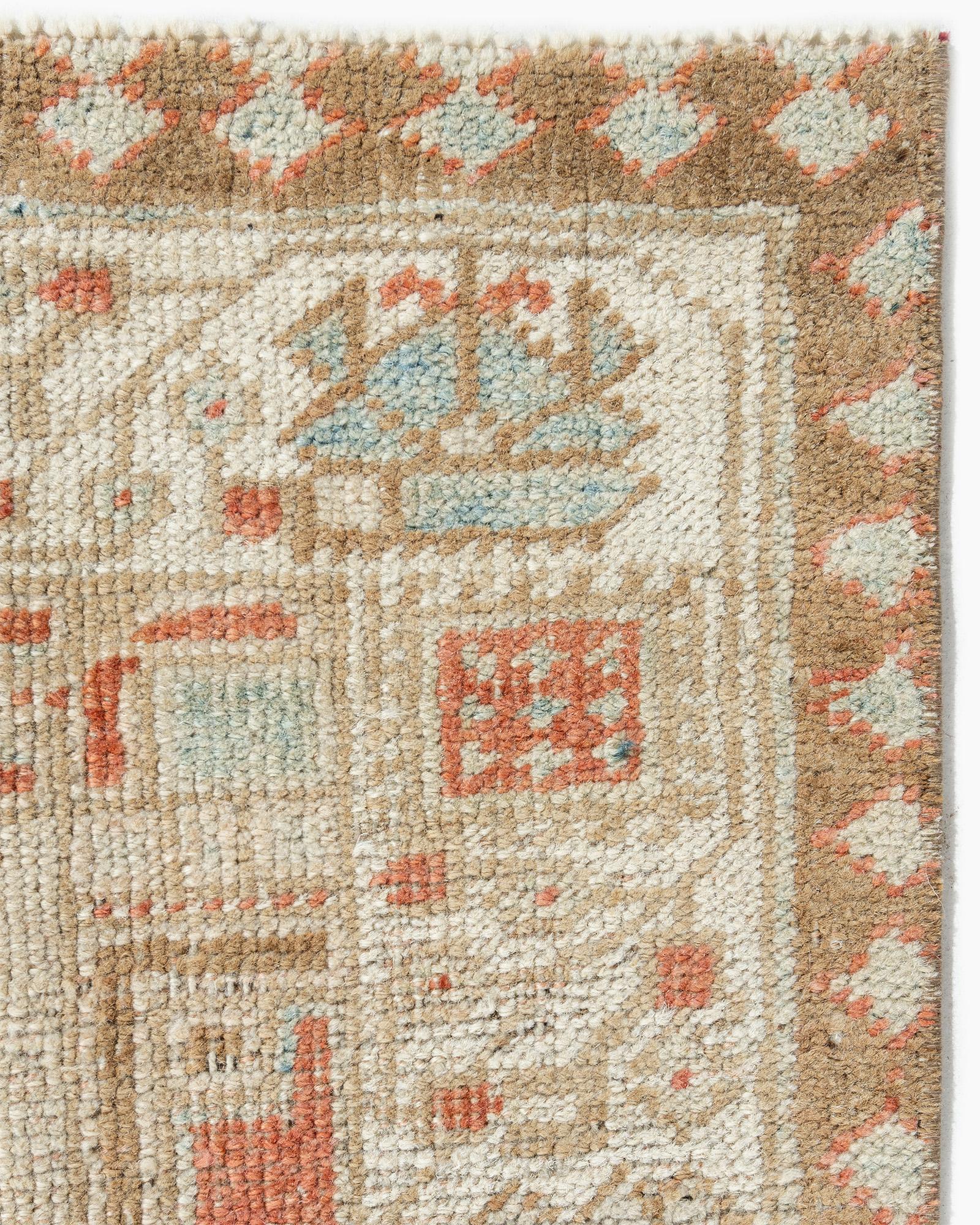 Hand-Woven Antique Persian Serab Runner 3' X 7'10 For Sale