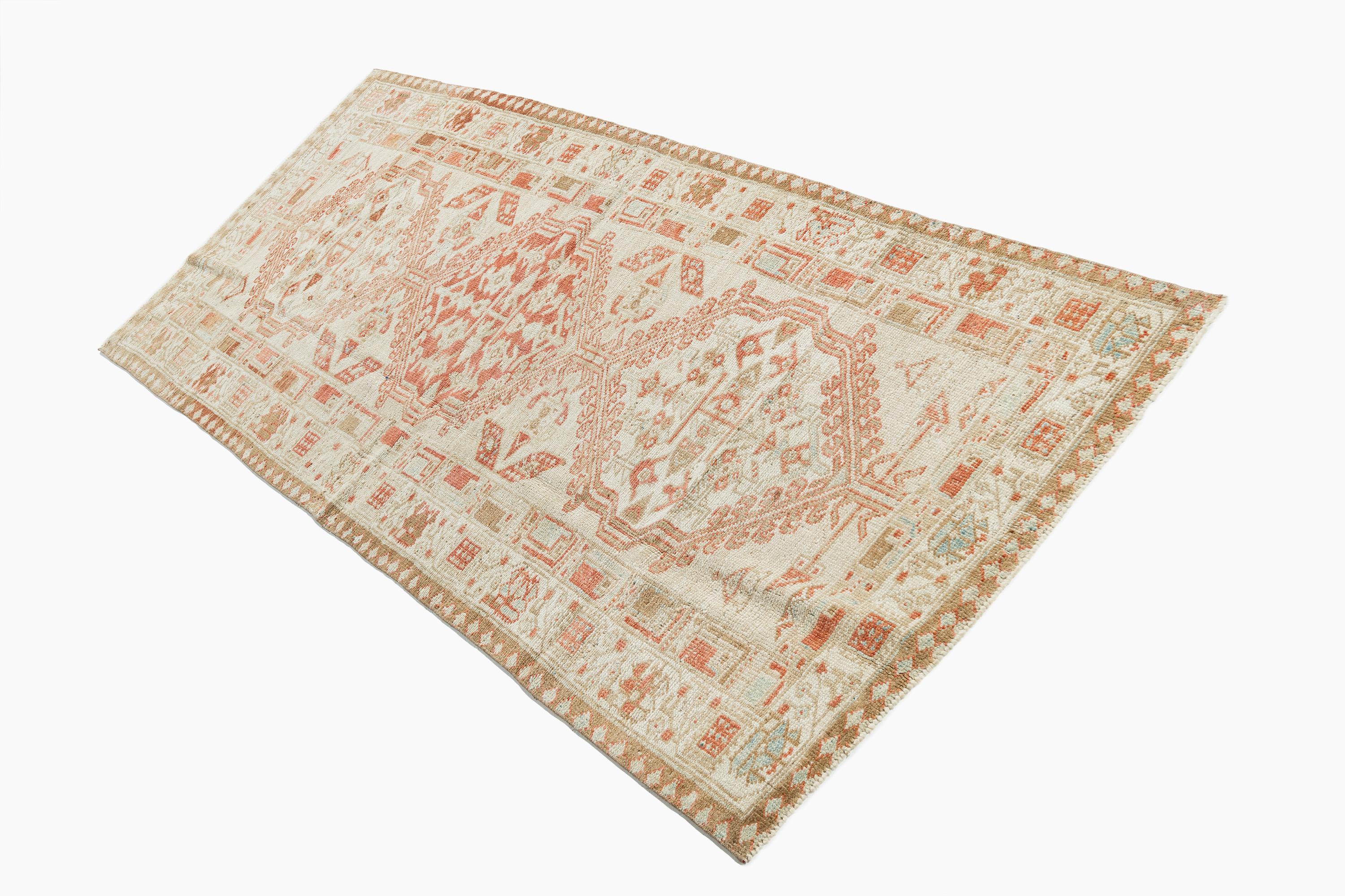 Antique Persian Serab Runner 3' X 7'10 In Good Condition For Sale In New York, NY