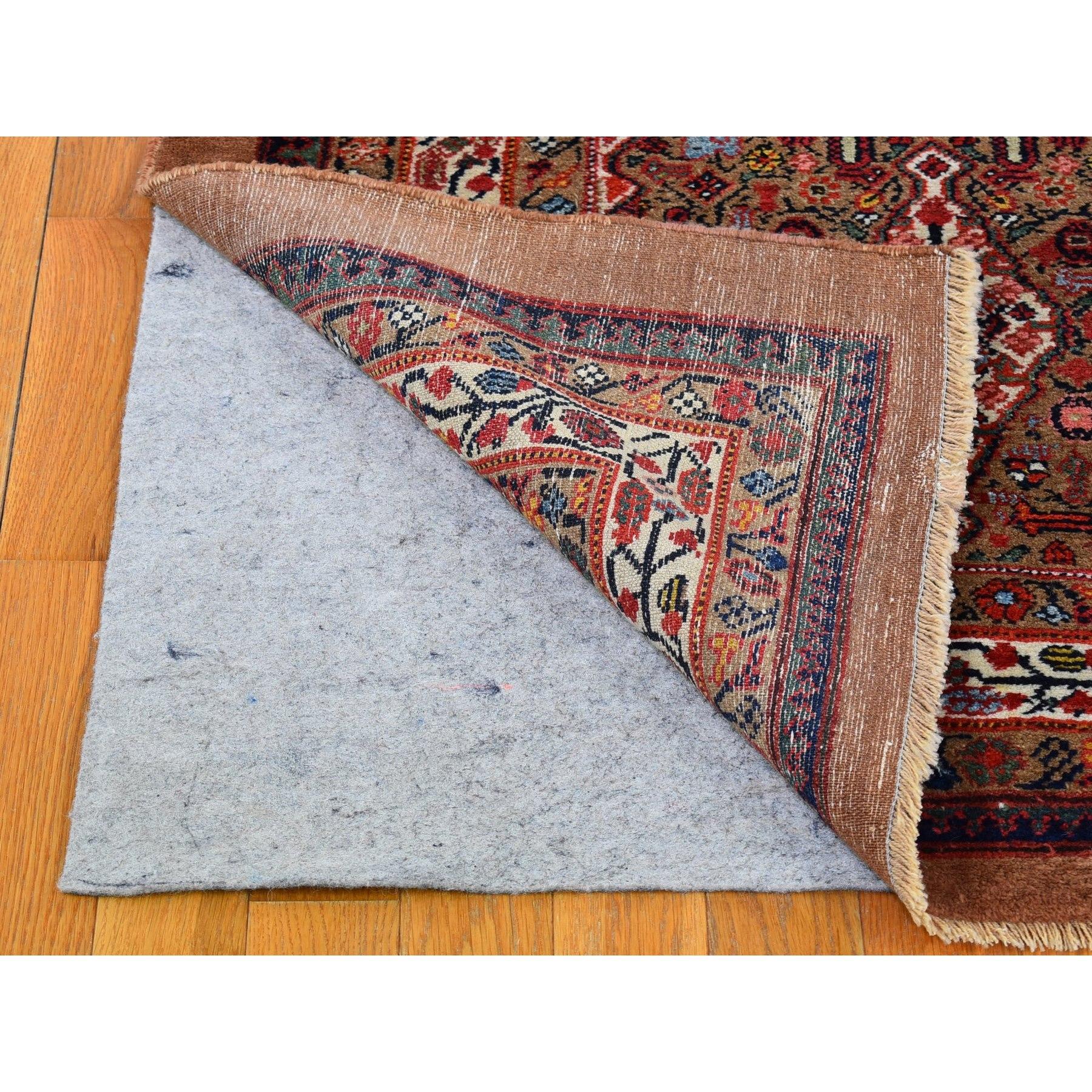 Hand-Knotted Antique Persian Serab Runner Full Pile Good Condition Pure Wool Hand Knotted Rug For Sale