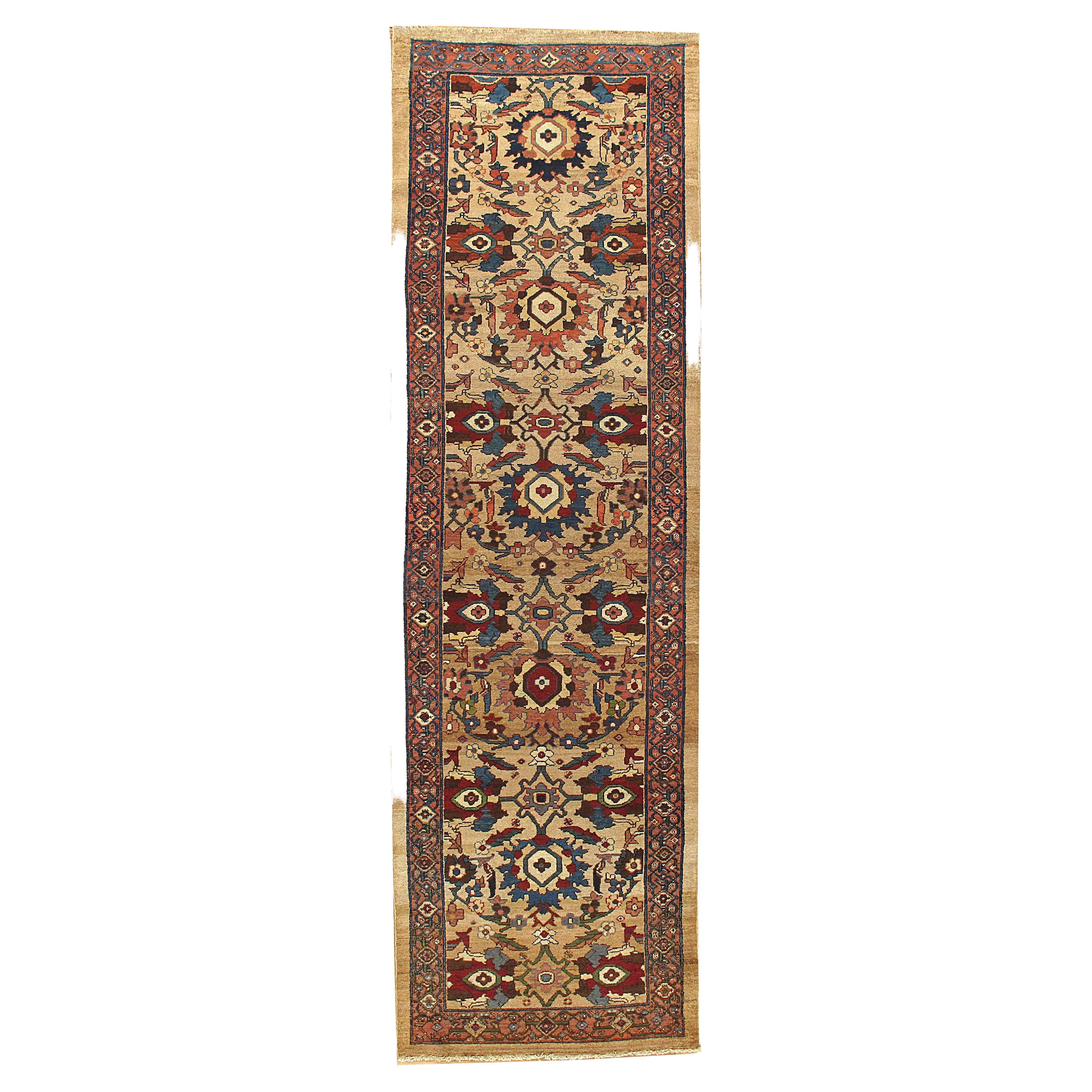 Antique Persian Serab Runner Rug, circa 1900  3'1 x 12'4 For Sale