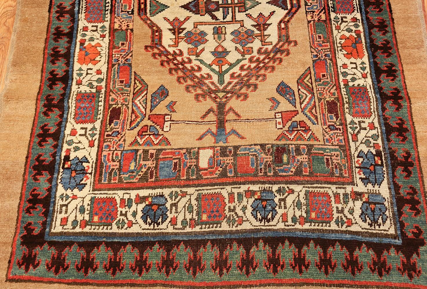 Wool Antique Persian Serab Runner Rug. Size: 4 ft x 12 ft 10 in (1.22 m x 3.91 m)