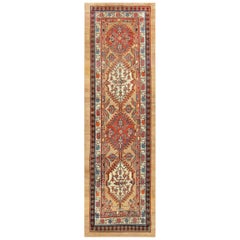 Antique Persian Serab Runner Rug. Size: 4 ft x 12 ft 10 in (1.22 m x 3.91 m)