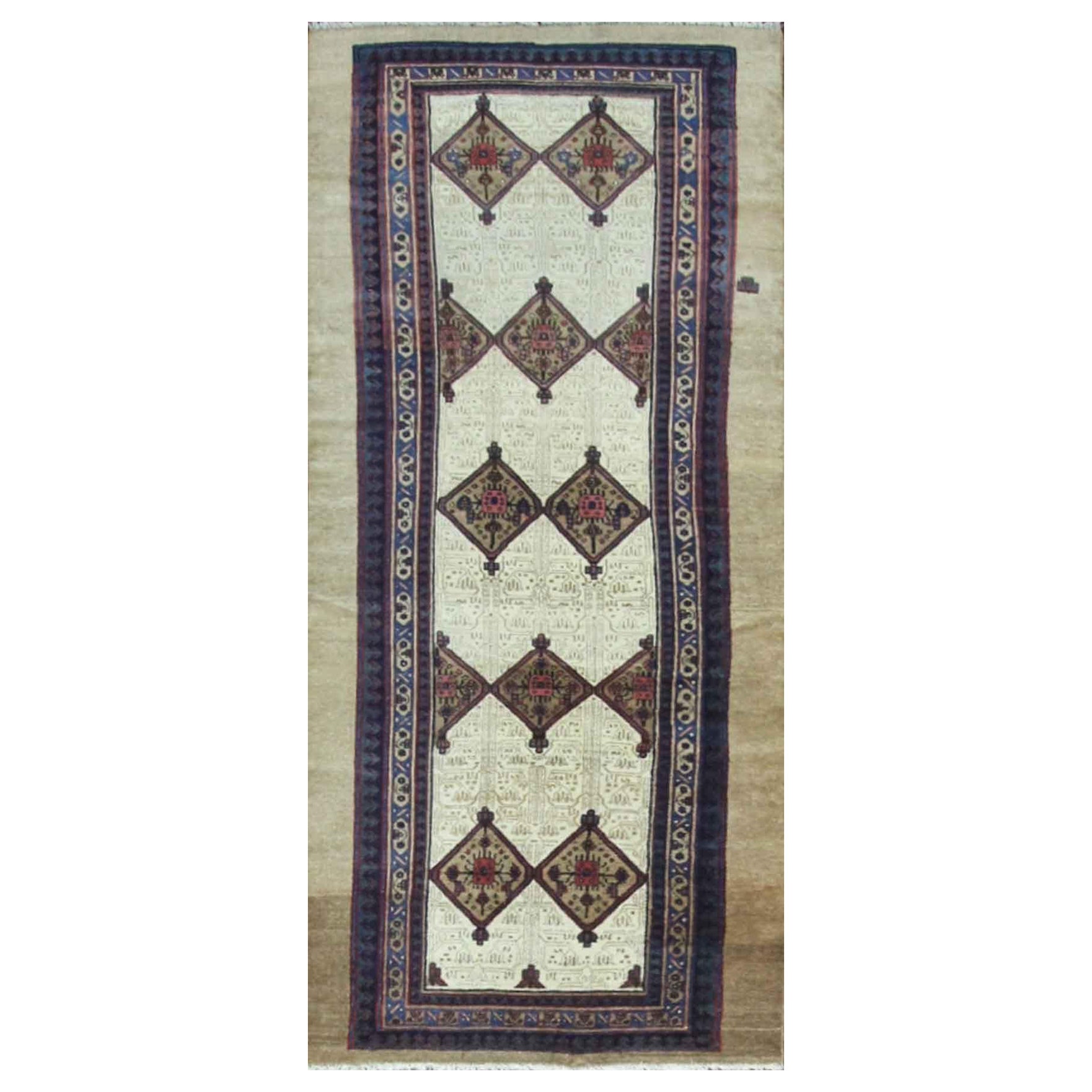 Tapis persan ancien Serab/Serapi de taille galerie, couleur camel en vente