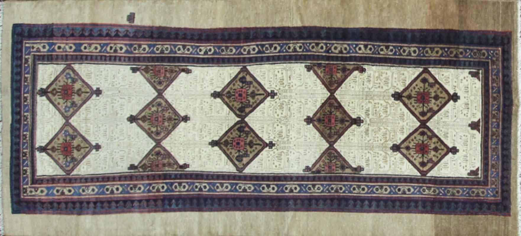 Antique northwest Persian Serab/Serapi Gallery Size Rug, Camel Color, 4'6