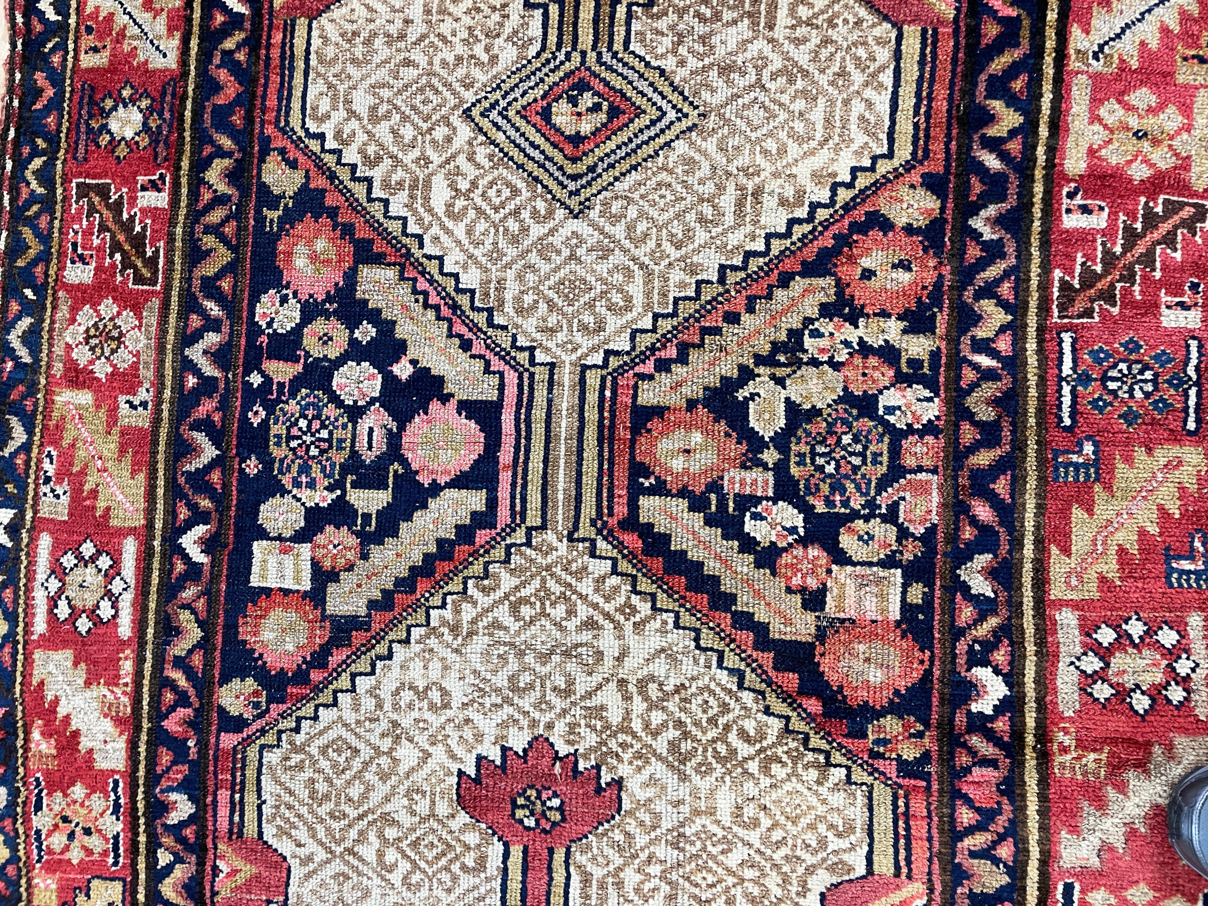 Antique Persian Serab/Serapi Runner, Camel Color, c-1880 For Sale 5