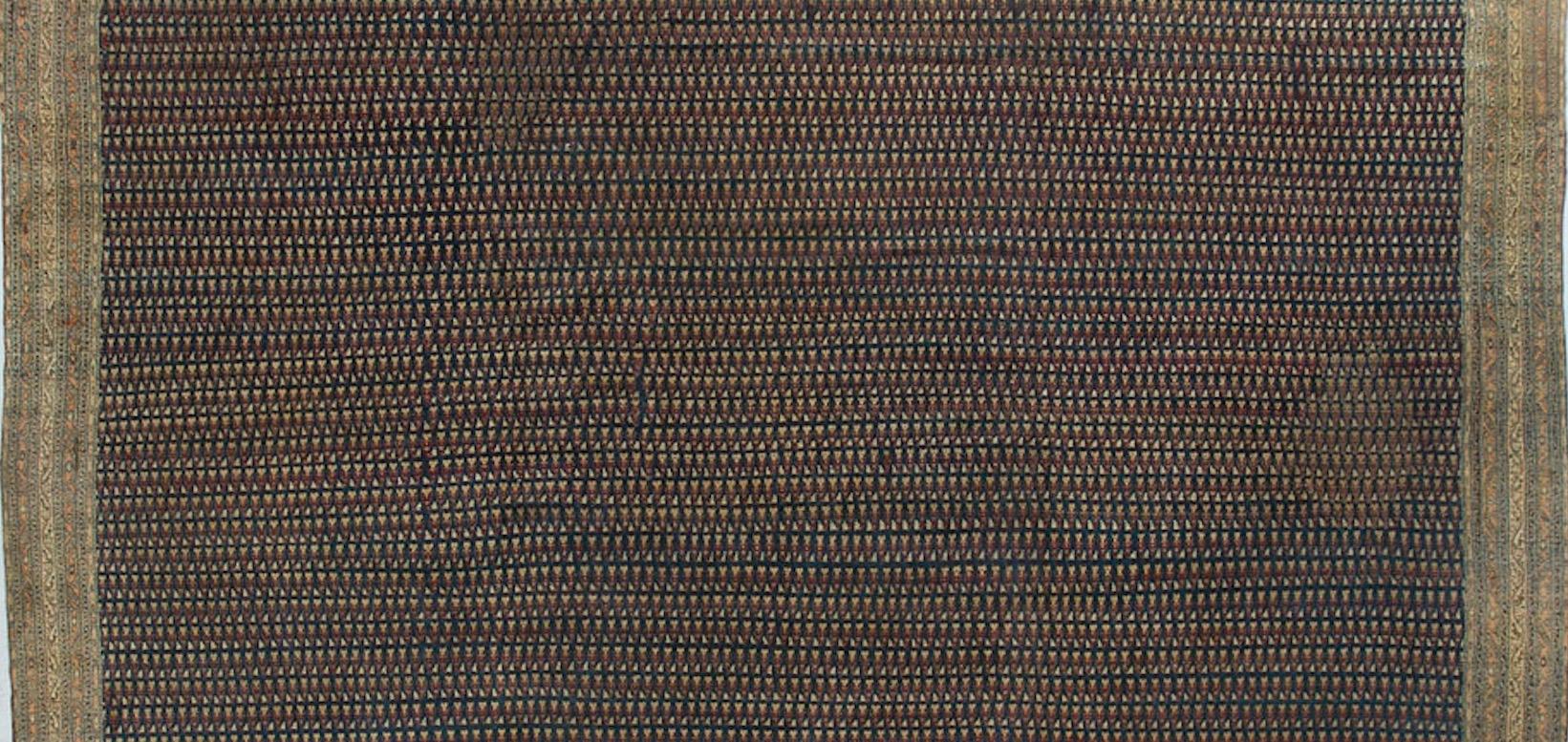 Antiker persischer Seraband-Teppich, um 1880, 15'9