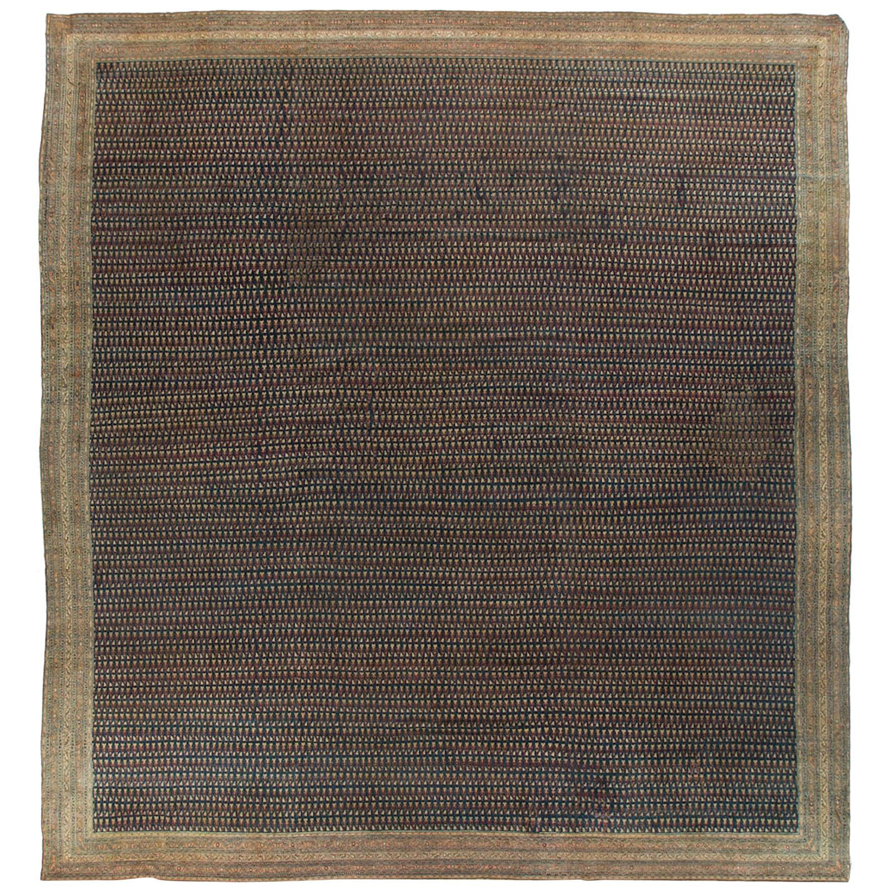Antique Persian Seraband Rug, circa 1880 15'9" x 17'3".