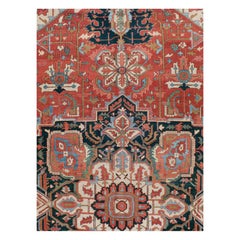 Antique Persian Serapi Oversize Rug