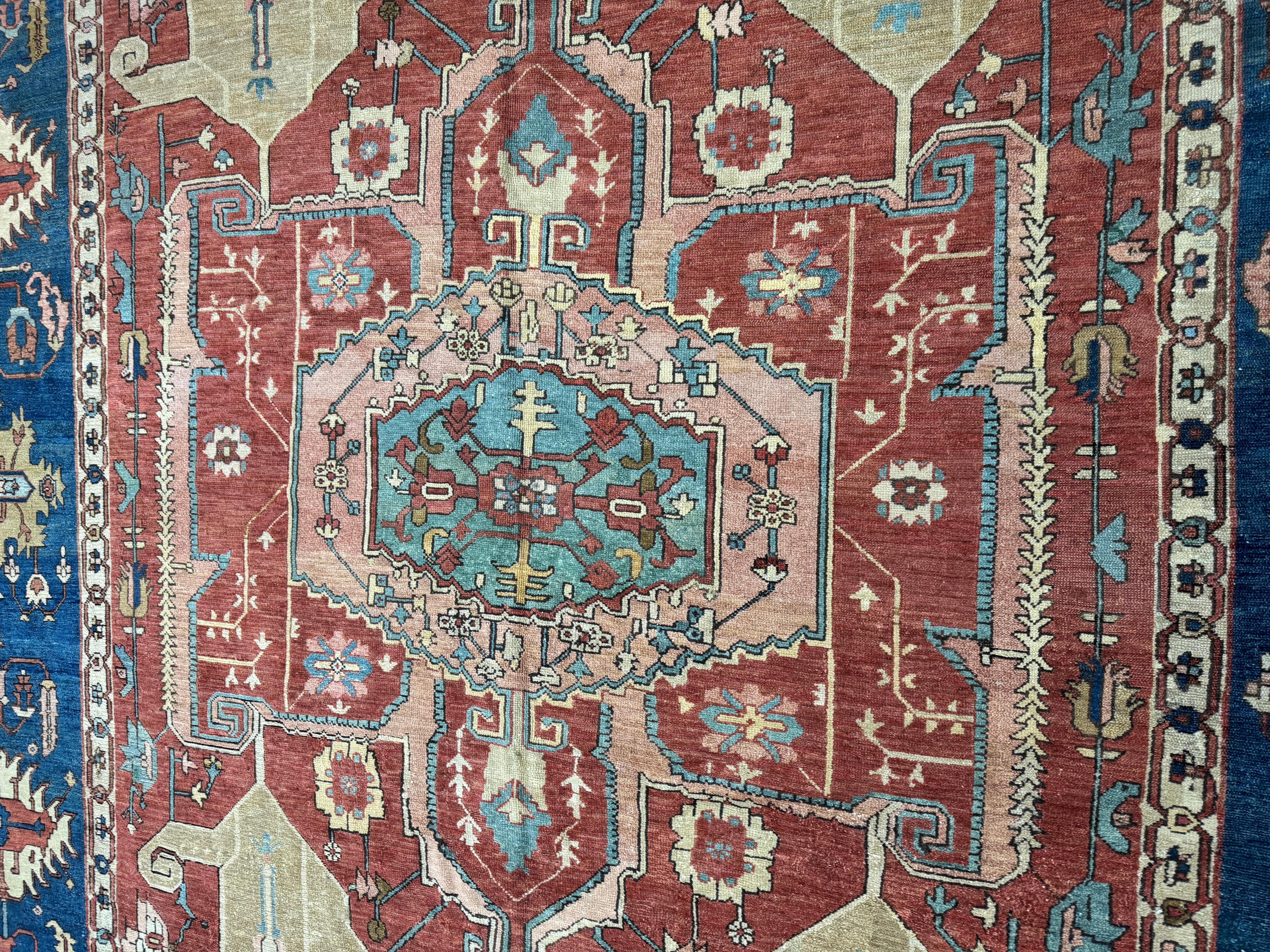 Antiker persischer Serapi Bakshaish-Teppich (Wolle) im Angebot
