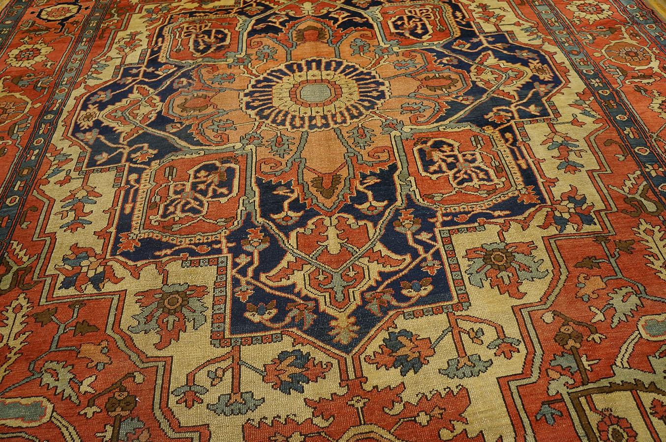 Antique Persian Serapi Rug 9' 7