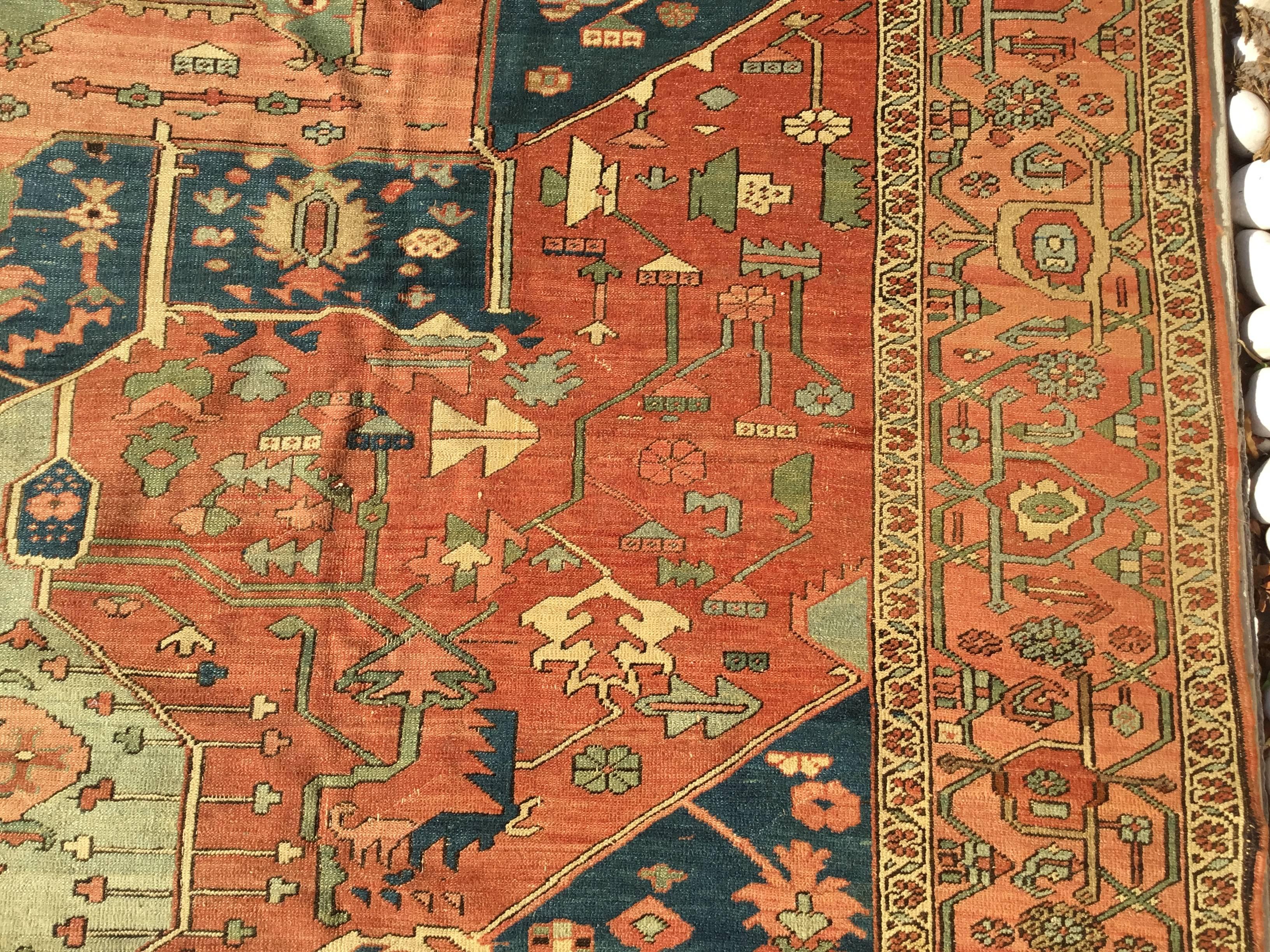 Antique Persian Serapi Carpet 1