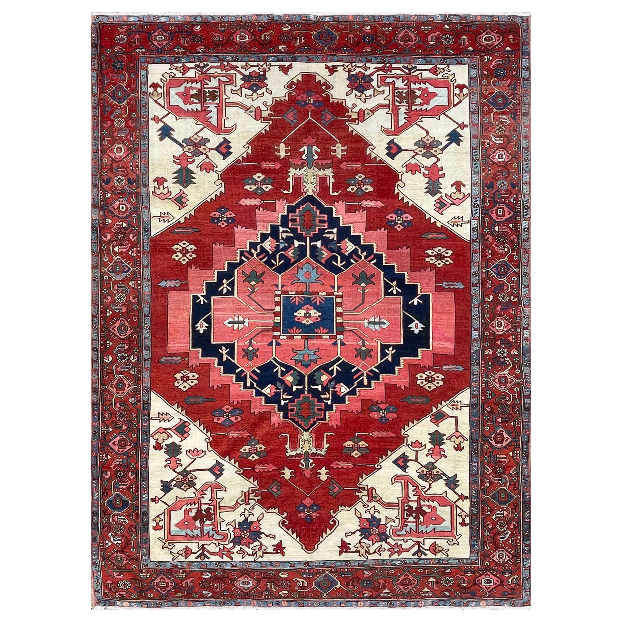 Antiker persischer Serapi-Teppich