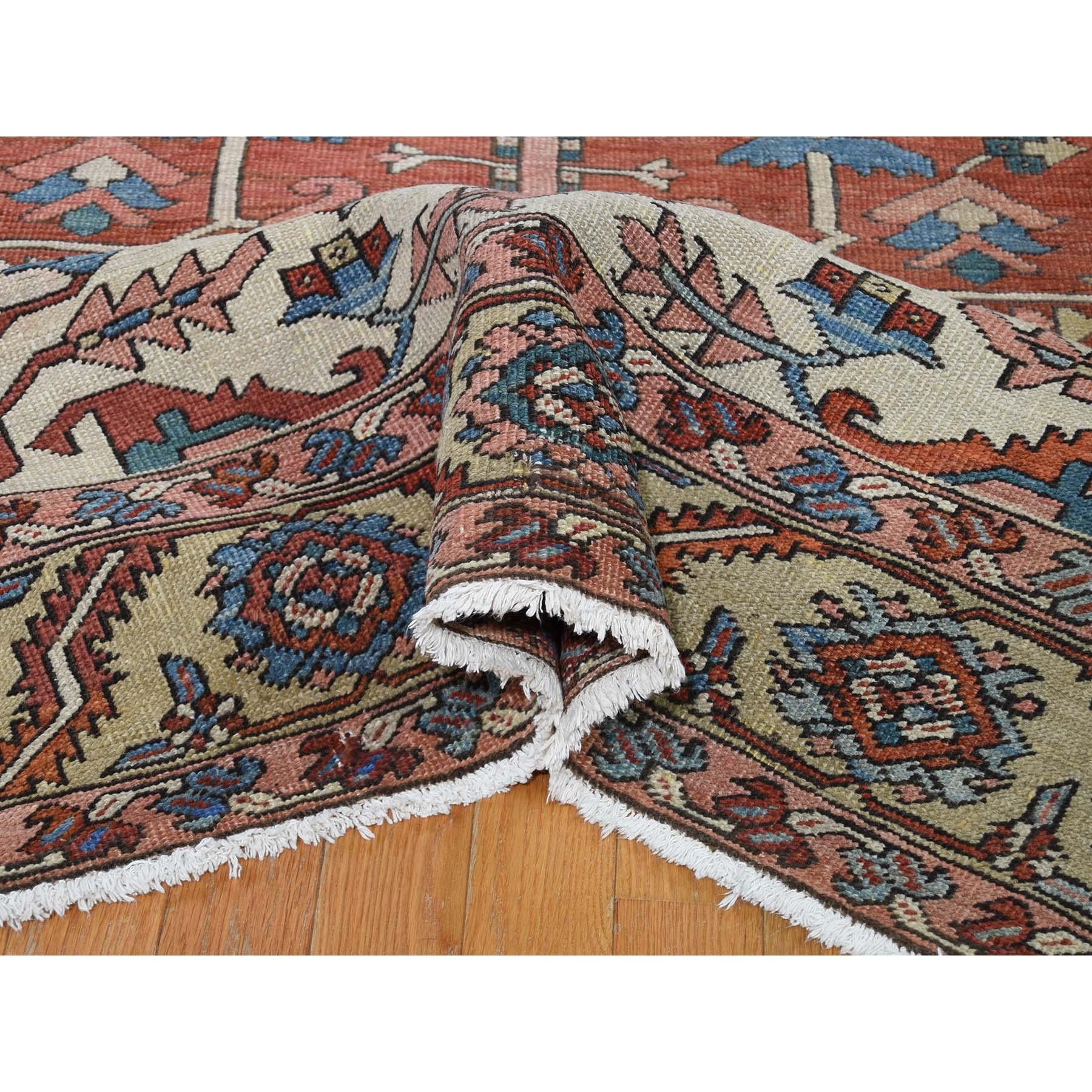 19th Century Persian Serapi Heriz Excellent Condition Hand Knotted Oversize Oriental Rug