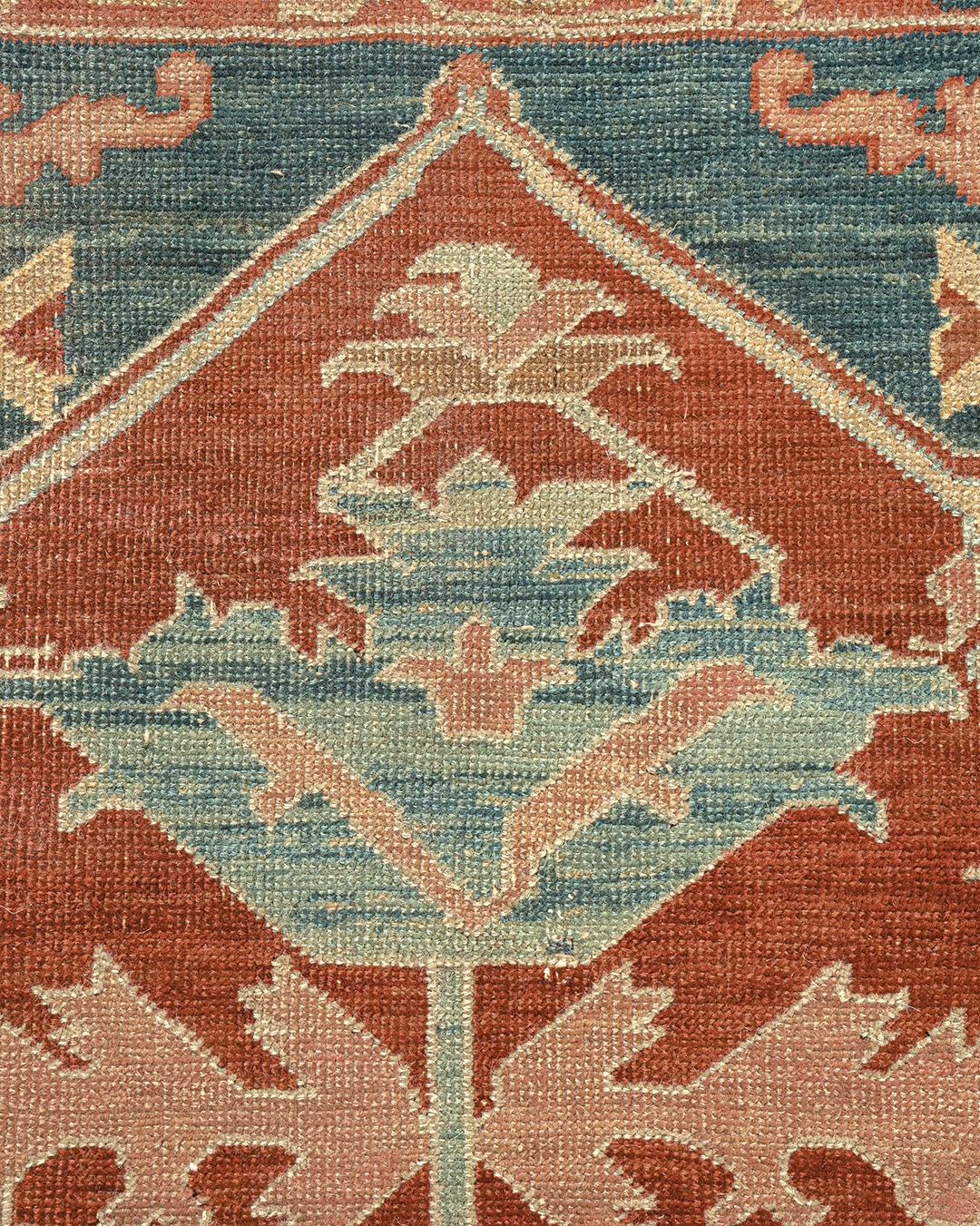 Antiker persischer Serapi-Heriz-Teppich, um 1890, 2,44 m x 3,66 m (Heriz Serapi) im Angebot