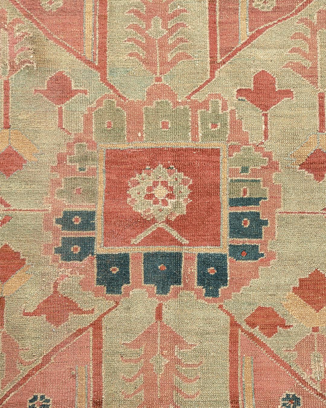 Antiker persischer Serapi-Heriz-Teppich, um 1890, 2,44 m x 3,66 m im Zustand „Gut“ im Angebot in New York, NY