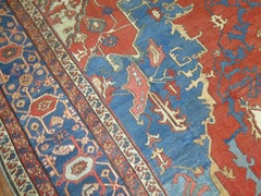Zabihi Collection Antique Persian Serapi Heriz Rug
