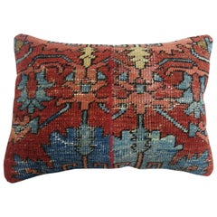 Antique Persian Serapi Lumbar Pillow
